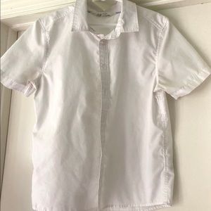 H&M boys white button up shirt size 8/9